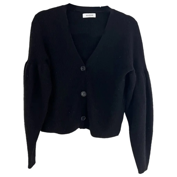 Nadaam Puff Sleeve Cashmere Cardigan - US Medium - Picture 3 of 5